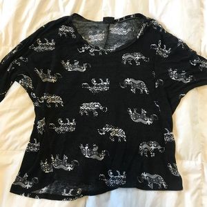 Rue21 elephant print top